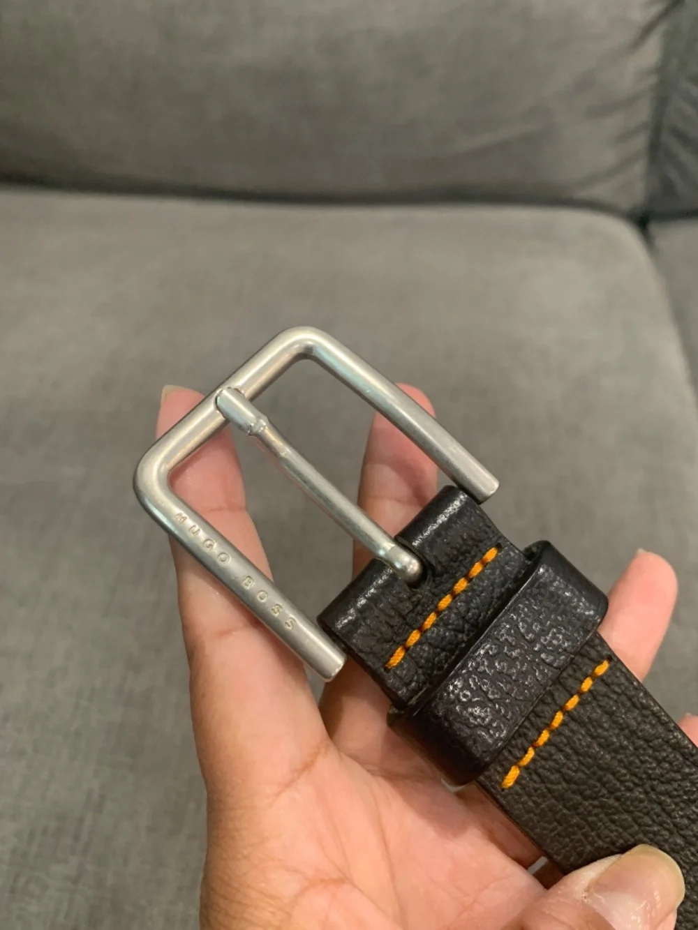 Hugo Boss Black Lather Belt